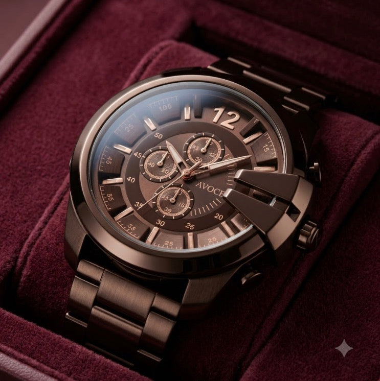 BRONXTON DEZEL Men's Black Analogue Watch